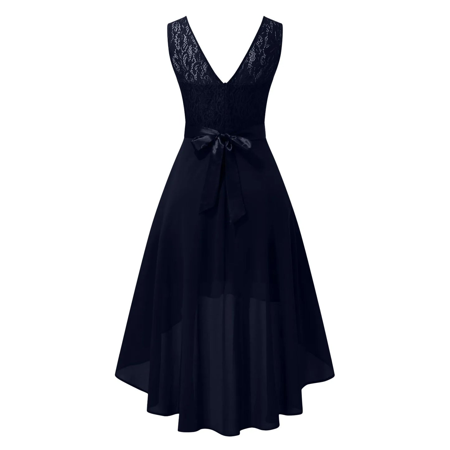 Layered Handkerchief Hem Feminine Alternative Midi Dress