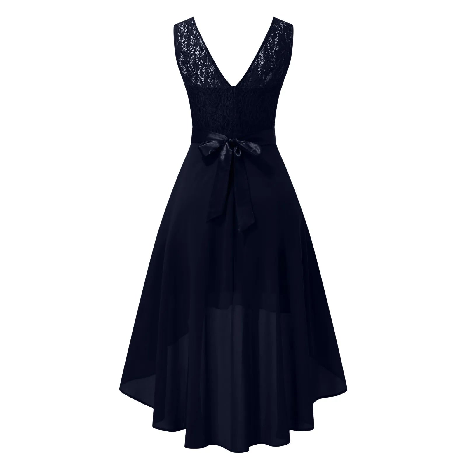 Layered Handkerchief Hem Feminine Alternative Midi Dress