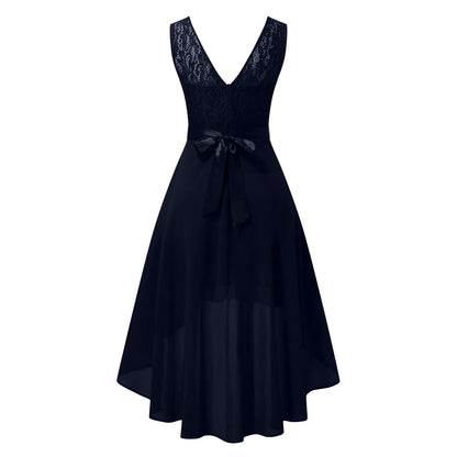 Layered Handkerchief Hem Feminine Alternative Midi Dress