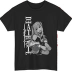 Anime-Inspired Gothic Maiden Graphic T-Shirt with Retro Manga Streetwear Aesthetic
