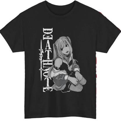 Anime-Inspired Gothic Maiden Graphic T-Shirt with Retro Manga Streetwear Aesthetic