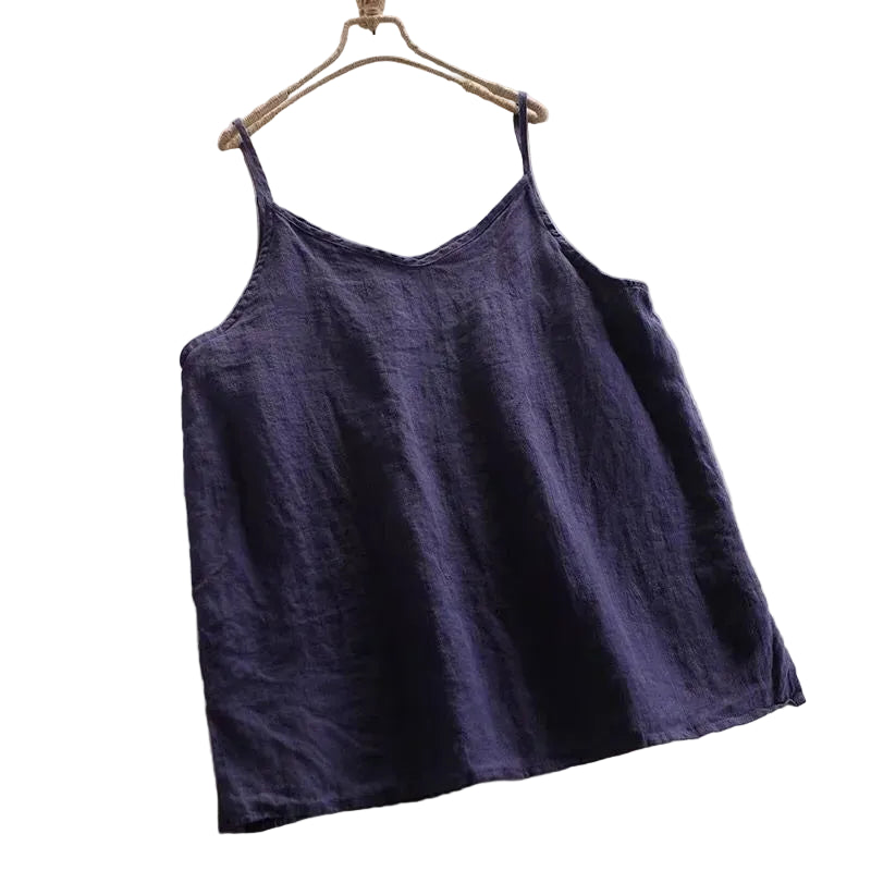 Relaxed V-Neck Camisole Tank Top with Lightweight Everyday Streetwear Styling