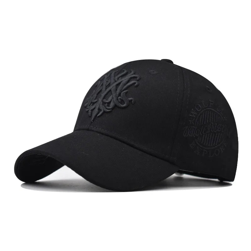 Structured Embroidered Baseball Cap with Decorative Geometric Details for Contemporary Streetwear Fashion