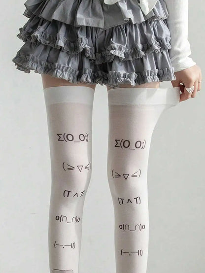 Decorative Bow Knee High Socks with Minimalist Everyday Design for Contemporary Fashion Styling