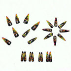Psychedelic Alternative Stiletto Press-On Nail Art Set