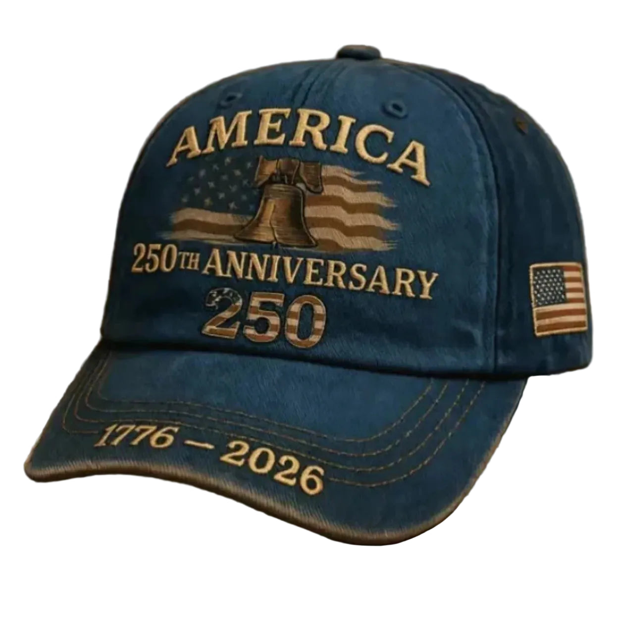 Retro Embroidered Adjustable Baseball Cap with Vintage Inspired Design for Casual Everyday Streetwear