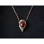 Crimson Eye Pendant Necklace for Dark Fantasy Gothic Alternative Styling