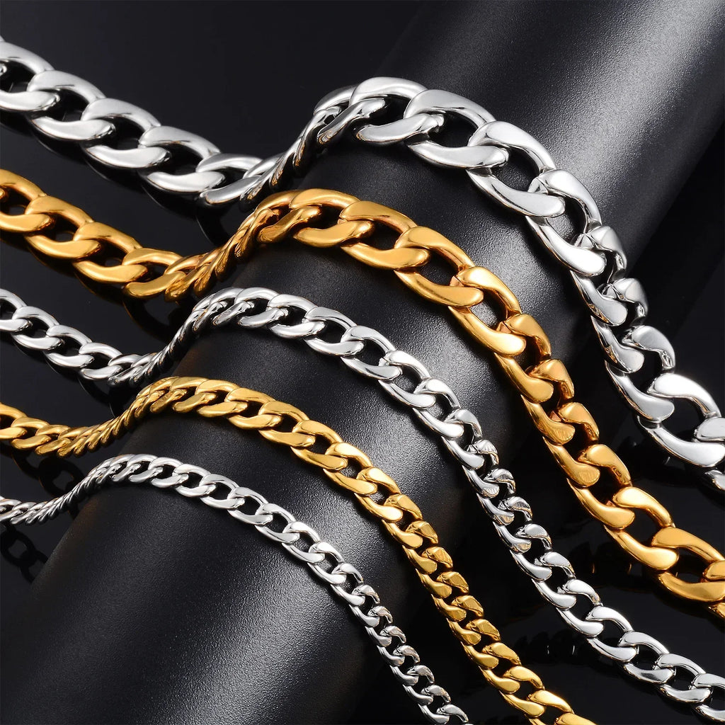 Classic Link Chain Necklace for Gothic Punk and Alternative Styling