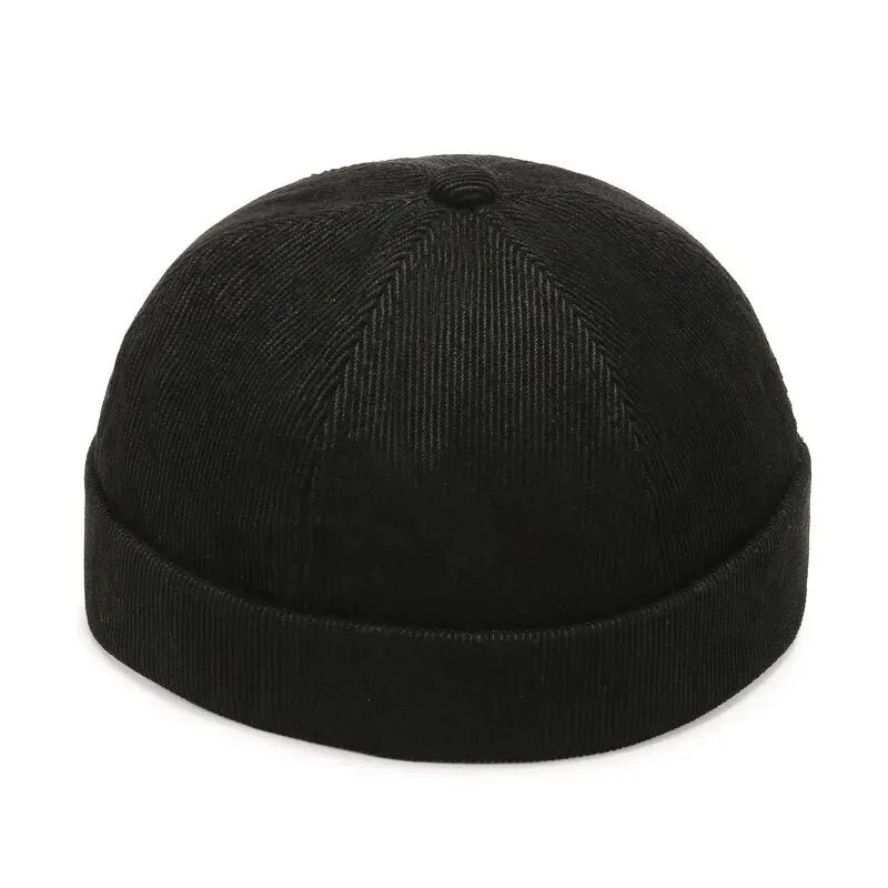 Minimalist Brimless Polyester Knit Beanie for Everyday Casual Streetwear Four Season Fashion Style