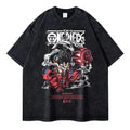 Vintage Anime-Inspired Manga Warrior Streetwear Oversized Cotton Graphic T-Shirt