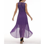Sleeveless High Low Midi Dress With Soft Flowing Movement