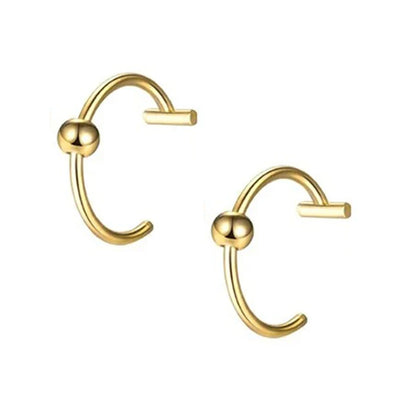 Punk Clip On Lip and Nose Ring Set for Alternative Styling
