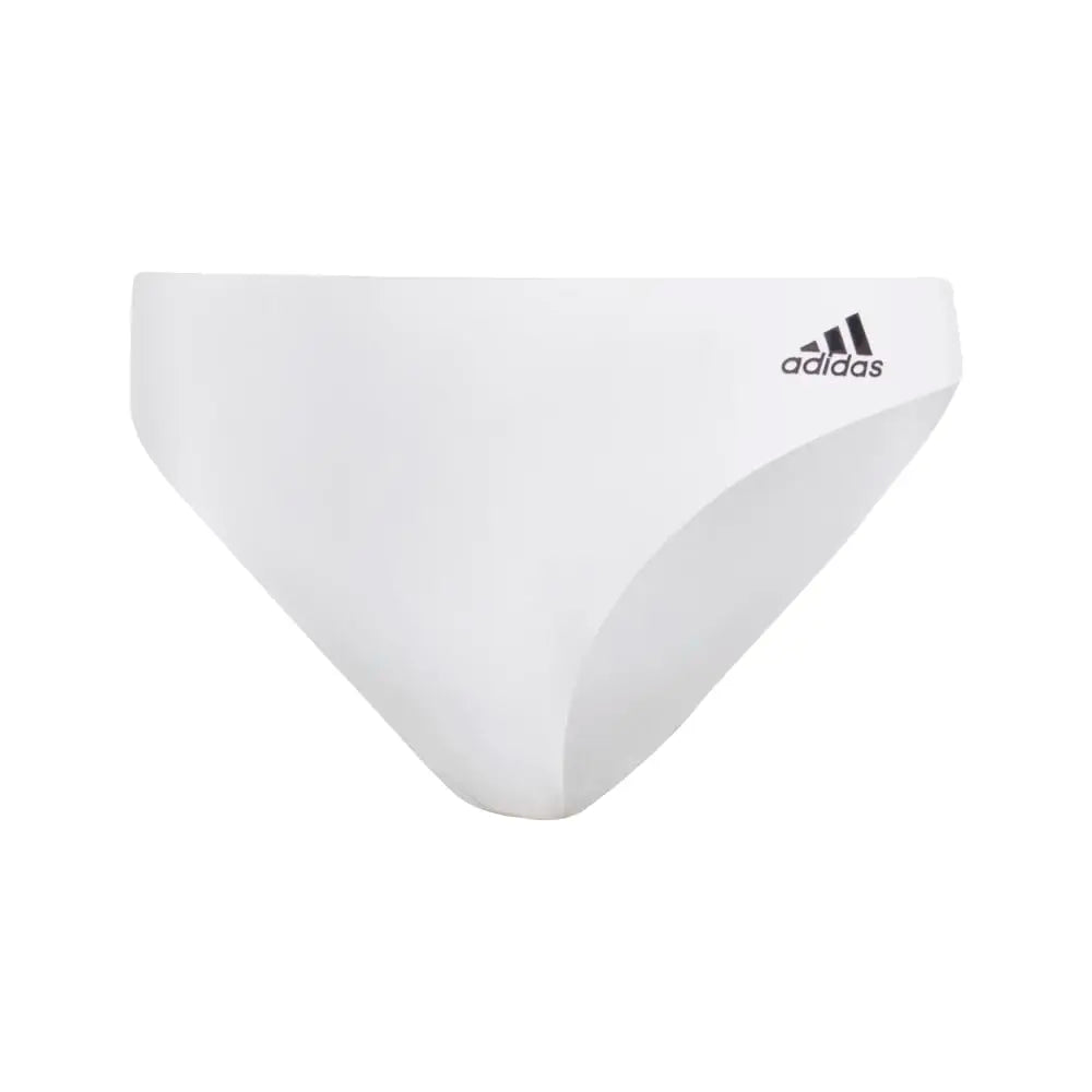 Women’s Seamless Cotton Thong with Minimal Low-Profile Silhouette, Clean Edges and Classic White Finish