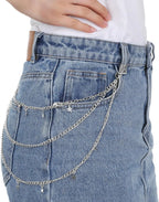 Star Pants Chain for Y2K Punk and Vintage Streetwear Styling