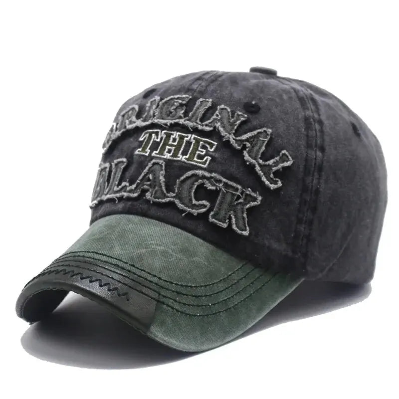 Unisex Vintage Washed Baseball Cap with Embroidered Detail for Everyday Casual Streetwear Style