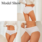 Six-Piece Classic Cotton Blend Mid-Rise Brief Set in Essential Neutrals