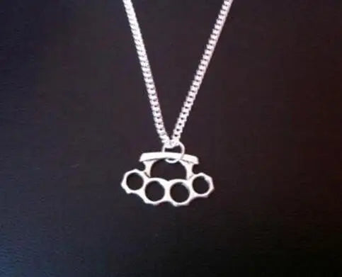 Neo Gothic Lariat Necklace with Edgy Pendant Alternative Statement Design