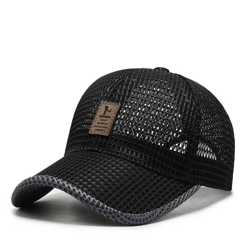 Unisex Breathable Mesh Snapback Baseball Cap for Casual Outdoor Sports and Everyday Wear