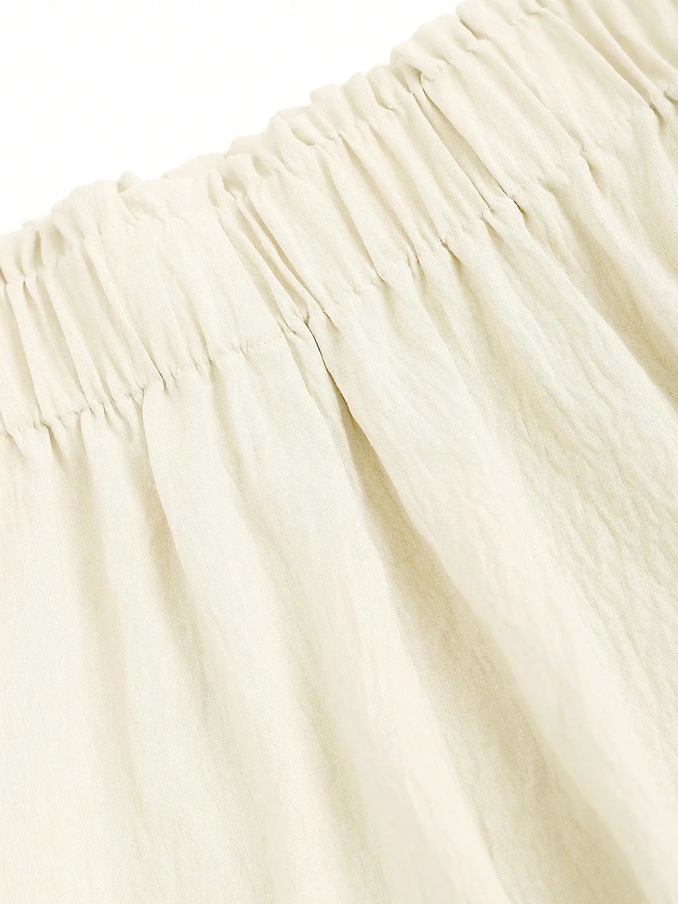 Front Knot Strapless Top and Shorts Summer Casual Co-Ord Set