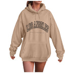 Oversized Collegiate Graphic Hoodie with Relaxed Fit for Everyday Streetwear