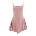 Sparkle Embellished Sleeveless Mini Dress With Flared Skater Inspired Silhouette