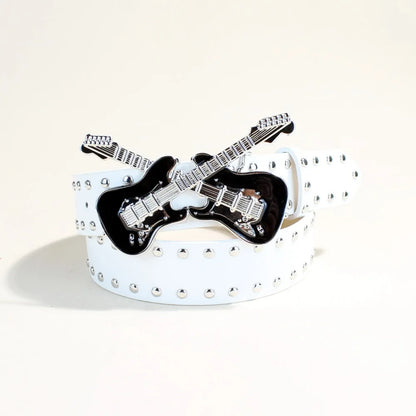 Guitar Accent Waist Belt for Gothic Punk Y2K Alternative Fashion