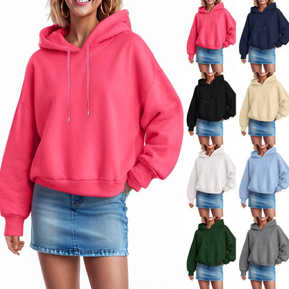 Women's Oversized Pullover Hoodie with Side Zip Detail Relaxed Streetwear Everyday Sweatshirt