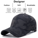 Minimalist Camouflage Corduroy Baseball Cap with Adjustable Fit for Casual Outdoor Streetwear Fashion