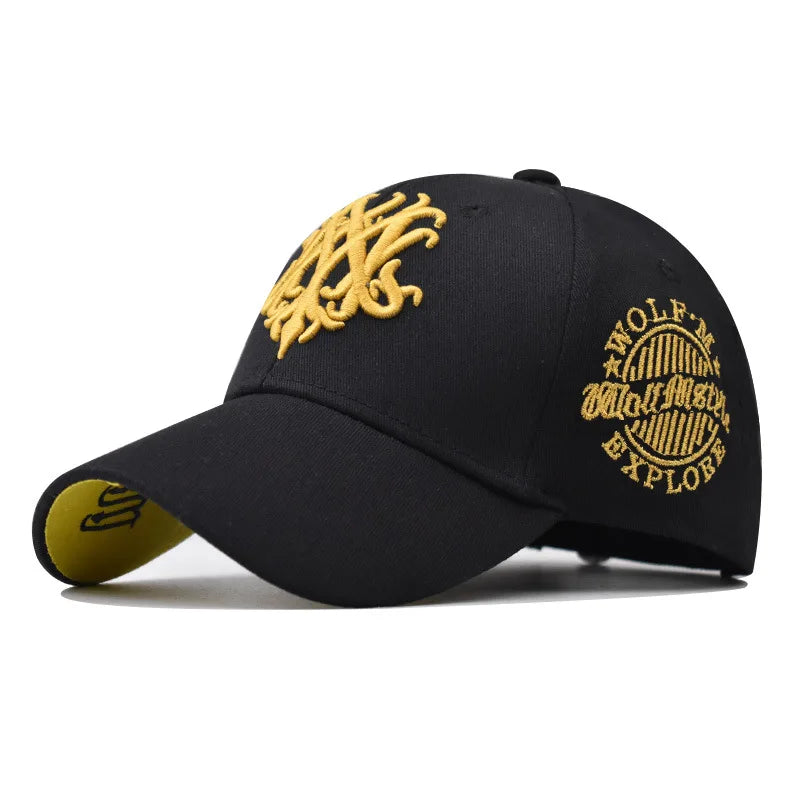 Structured Embroidered Baseball Cap with Decorative Geometric Details for Contemporary Streetwear Fashion