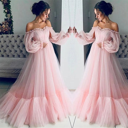 Ethereal Puff Sleeve Maxi Dress with Romantic Flowing Silhouette