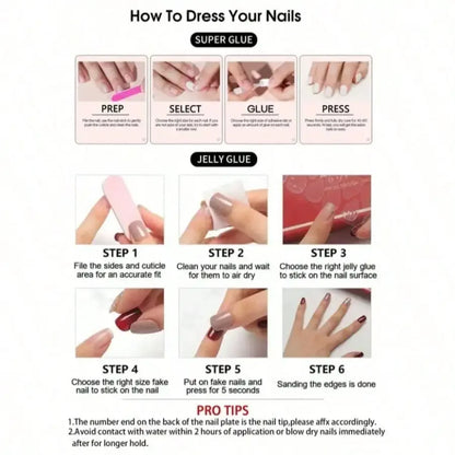 Celestial Snowflake Press On Nails with Gothic Alternative Fashion Details
