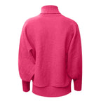 Women's Festive Typography Knit Relaxed Fit Holiday Sweater Pullover