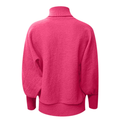 Women's Festive Typography Knit Relaxed Fit Holiday Sweater Pullover