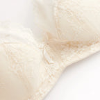 Elegant Scalloped Lace Plunge Bra and Panty Intimates Set