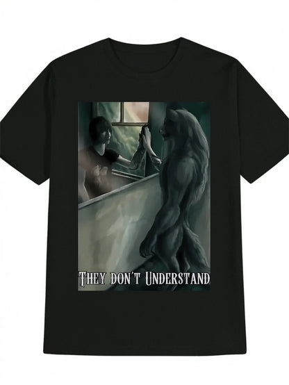 Dark Gothic Anime-Inspired Streetwear Tee with Cinematic Manga Artwork
