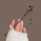Celestial Moon Tassel Hair Stick Vintage Gothic Statement Hair Accessory