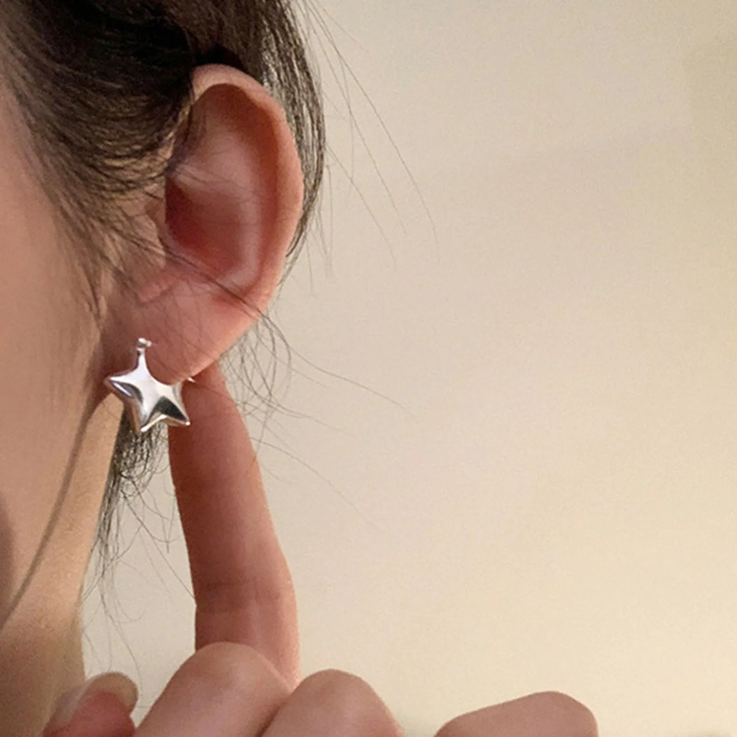 Celestial Star Hoop Earrings for Y2K Fairy Grunge and Alternative Fashion