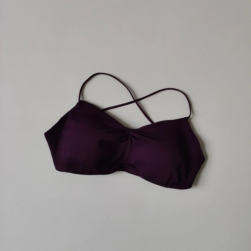 Minimalist Criss-Cross Strap Sling Bralette in Assorted Colors