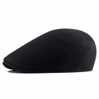 Breathable Mesh Ivy Flat Cap Cotton Casual Vintage Driving Streetwear Hat