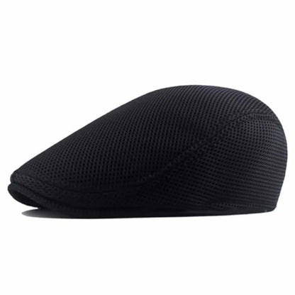 Breathable Mesh Ivy Flat Cap Cotton Casual Vintage Driving Streetwear Hat