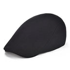 Classic Cotton Ivy Flat Cap Minimalist Driving Hat for Everyday Wear