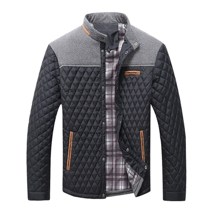 Quilted Lightweight Winter Bomber Jacket with Modern Casual Everyday Styling