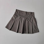 High Waist Active Skort with Built-In Shorts Performance A-Line Design