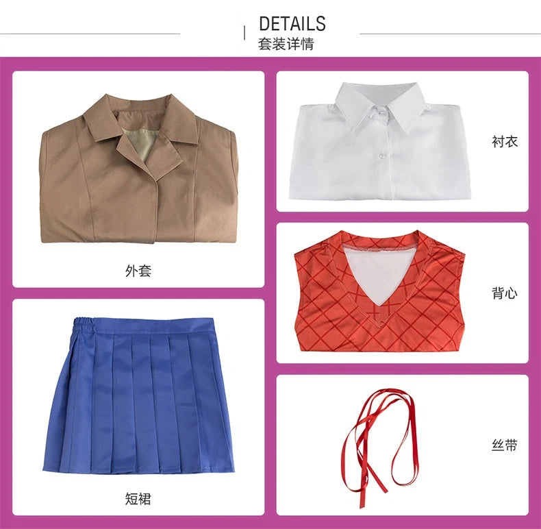 Classic Academic Uniform Set with Pleated Skirt and Tailored Blazer