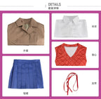 Classic Academic Uniform Set with Pleated Skirt and Tailored Blazer