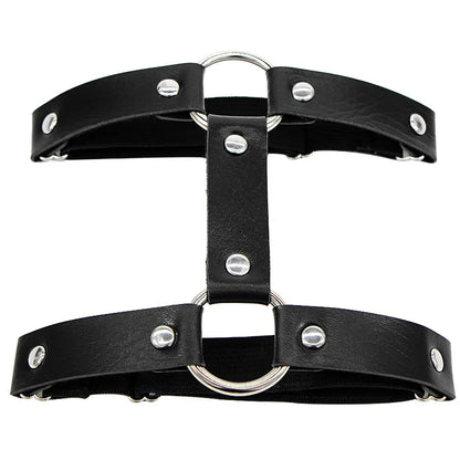Punk Harness Thigh Garter Belt Alternative Gothic Statement Leg Accessory