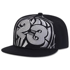 Embroidered Flat Brim Snapback Cap Adjustable Streetwear Hip Hop Baseball Fashion Hat