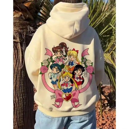 Anime Magical Streetwear Hoodie With Manga Inspired Graphic Artwork