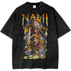 Nico Robin One Piece Anime Tshirt Vintage Graphic Tee Man Women Short Sleeve Tee Streetwear 2026 Summer Casual Tops Y2k Clothes