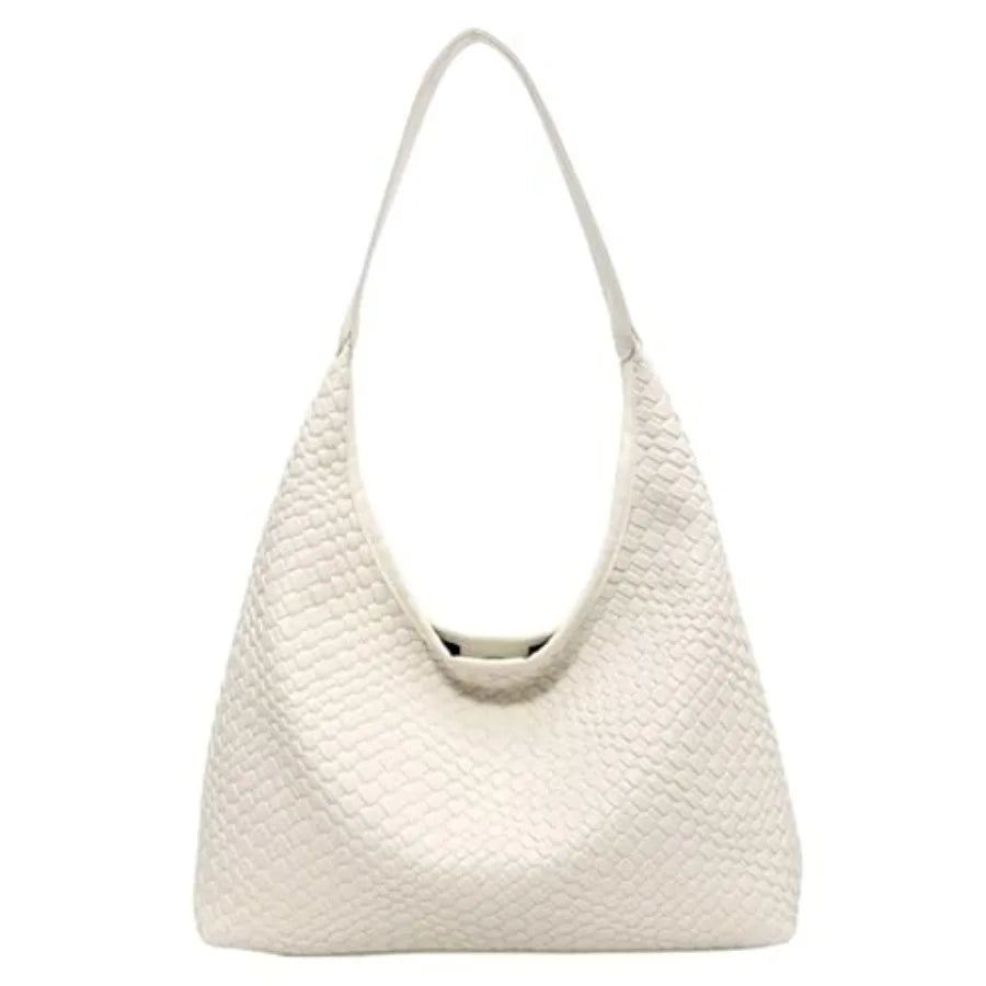 Minimal Soft Shoulder Tote Bag with Slouchy Underarm Carry Design